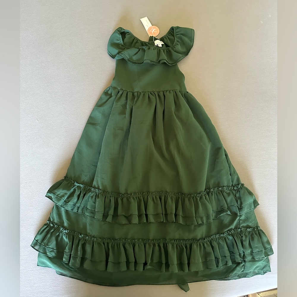 Bailey’s Blossums little girls ruffle maxi dress size 5t